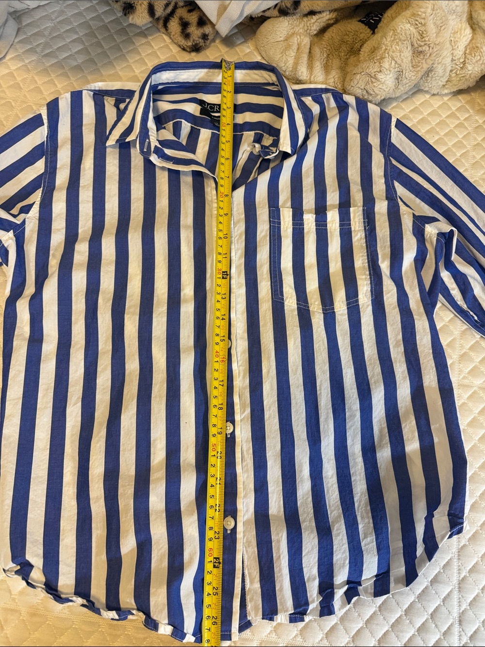 J.Crew Garcon classic Blue and White Vertical Stripe Button-Down Shirt - Picture 8 of 8